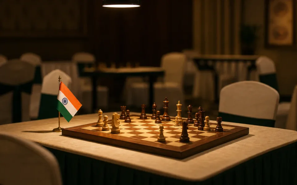 Young Indian chess players at a national championship tournament — ChessWize